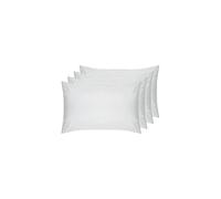 Belledorm 4 PACK Light Grey Pillowcases, 7 Year Guarantee, 200 Thread Count Percale (Housewife, Cloud)
