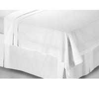 Belledorm 400 Thread Count Egyptian Cotton Flat Sheet, Double, White