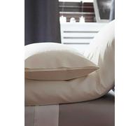Belledorm 500 Thread Count Plain Dye Duvet Cover Natural