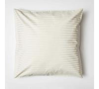 Belledorm 540 Thread Count Satin Stripe Continental Pillowcase - Ivory - One Size - Ivory - 100% Cotton