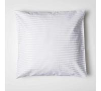 Belledorm 540 Thread Count Satin Stripe Continental Pillowcase - White - One Size - White - 100% Cotton