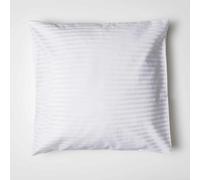 Belledorm 540 Thread Count Satin Stripe Continental Pillowcase - White - White - One Size