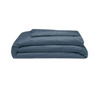 Belledorm 540 Thread Count Satin Stripe Duvet Cover Set - Navy - Navy - Kingsize