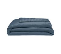Belledorm 540 Thread Count Satin Stripe Duvet Cover Set - Navy - Navy - Superking