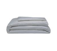 Belledorm 540 Thread Count Satin Stripe Duvet Cover Set Platinum (Double)