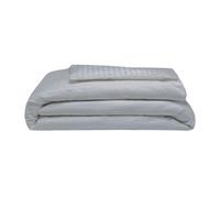 Belledorm 540 Thread Count Satin Stripe Duvet Cover Set Platinum (Superking)