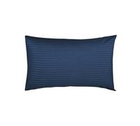 Belledorm 540 Thread Count Satin Stripe Housewife Pillowcases (Pair) - Navy - Navy - One Size