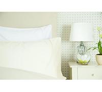 Belledorm 600 Thread Count 100% Cotton Sateen Single Housewife Pillow Case in Ivory