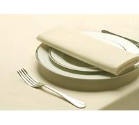Belledorm Amalfi Tablelinen - Rectangular Tablecloth - Hotel Suite (Ivory, 132cm x 178cm)