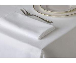 Belledorm Amalfi Tablelinen - Rectangular Tablecloth - Hotel Suite (White, 132cm x 178cm)