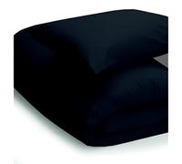 Belledorm Black Duvet Cover, 200 Thread Count Percale | (King Size)
