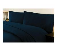 Belledorm Brushed Cotton Fitted Sheet - Navy - Navy - Single