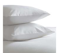 Belledorm 100% Brushed Cotton Flannelette Housewife Pillow Cases, White, Pair