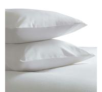 Belledorm Brushed Cotton Housewife Pillowcase (Pair) - White - White - One Size
