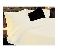 Belledorm Brushed Cotton King Size Deep Fitted Sheet in White 38cm Deep