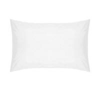 Cotton Percale Housewife Pillowcase Pair - White