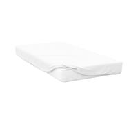 Belledorm Cotton Sateen 1000 Thread Count Extra Deep Fitted Sheet - White - White - Single