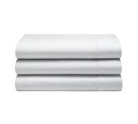 Cotton Sateen 1000 Thread Count Flat Sheet - BM125 - White / King