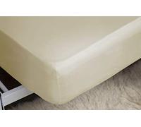 Belledorm Cream Fitted Sheet, 200 Thread Count Percale, Mattress Depth 28cm (2'6” Small Single)