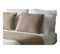 Belledorm Crompton Filled Cushion - Mocha - One Size - Mocha - 60% Cotton/40% Polyester