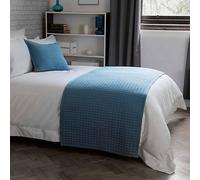 Belledorm Crompton Quilted Bed Runner - Cobalt - One Size - Cobalt - 60% Cotton/40% Polyester