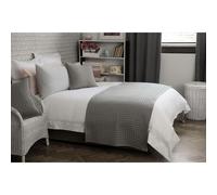 Belledorm Crompton Quilted Bed Runner - Grey - One Size - Grey - 60% Cotton/40% Polyester