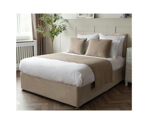 Belledorm Crompton Quilted Bed Runner - Mocha - Mocha - 220cm x 70cm