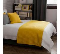 Belledorm Crompton Quilted Bed Runner - Saffron Yellow - Saffron Yellow - One Size