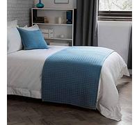 Belledorm Crompton Quilted Jersey Bed Runner, Grey, 70 x 220 Cm