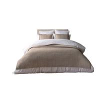 Belledorm Crompton Quilted Throw - Mocha - 200cm x 150cm - Mocha - 60% Cotton/40% Polyester