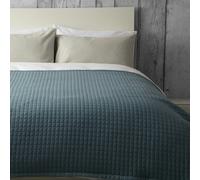 Belledorm Crompton Quilted Throw - Cobalt - Cobalt - One Size