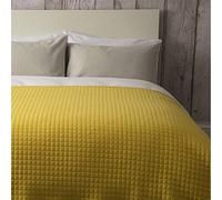 Belledorm Crompton Quilted Jersey Throw, Cobalt, 150 x 200 Cm