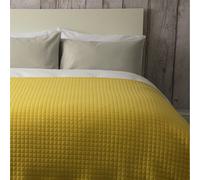 Belledorm Crompton Quilted Throw - Saffron Yellow - Saffron Yellow - One Size