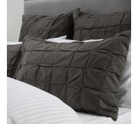 Belledorm Darley Housewife Pillowsham - Charcoal Grey - One Size - Charcoal Grey - 100% Cotton