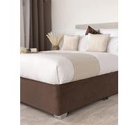 Belledorm Divan Bed Base Cover,Bed Skirt,Superking Size,Charcoal,Faux Suede | Super king Faux Suede Base Wrap, 48 cm Deep, Fits Divans up to 45 cm, Elasticated Top & Bottom, Stretch Fit, Charcoal