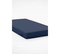 Belledorm Easy Care 200 Thread Count Cotton Polyester Percale 28cm Fitted Sheet in Navy | Size: Small Single Belledorm Navy Small Single