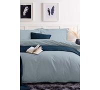 Belledorm Easy Care 200 Thread Count Cotton Polyester Percale Duvet Cover in Duck Egg Blue | Size: Single Belledorm Duck Egg Blue Single