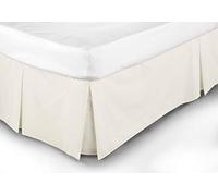 Belledorm Easy Fit Pleated Platform Valance - Base Divan Box (Super King, Ivory)