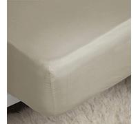 Belledorm Easycare Percale Fitted Sheet (6ft 6in) (Mushroom)