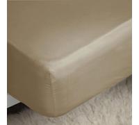 Belledorm Easycare Percale Fitted Sheet Walnut Whip (Superking)