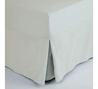 Belledorm Easycare Polycotton Percale 200 Thread Count Box Pleat Fitted Valance Sheet, Cloud, Double