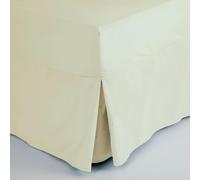 Belledorm Easycare Percale Fitted Valance - Ivory - Single - Ivory - 50% Cotton/50% Polyester