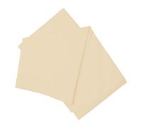 Belledorm Plain Dye Percale Flat Sheet - DBLE, CREAM