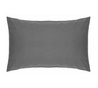 Belledorm Easycare Percale Housewife Pillowcase Grey (One Size)