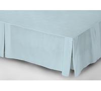 Belledorm Easycare Percale Platform Valance (Double) (Duck Egg Blue)