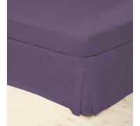 Belledorm Easycare Percale Platform Valance - Mauve - Superking - Mauve - 50% Cotton/50% Polyester