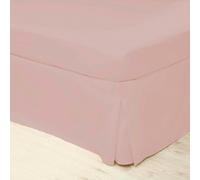 Belledorm Easycare Percale Platform Valance - Powder Pink - Superking - Powder Pink - 50% Cotton/50% Polyester