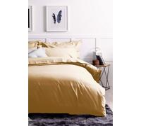 Belledorm Egyptian Cotton 200 Thread Count Duvet Cover in Mustard | Size: Single Belledorm Mustard Single