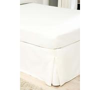 Belledorm Egyptian Cotton 200 Thread Count Platform Valance in Ivory | Size: Double Belledorm Ivory Double