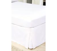 Belledorm Egyptian Cotton 200 Thread Count Platform Valance in White | Size: Super King Belledorm White Super King